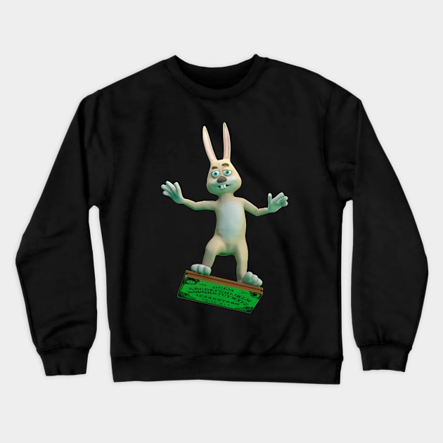 Rabbit skater Crewneck Sweatshirt by Dr G-Kill